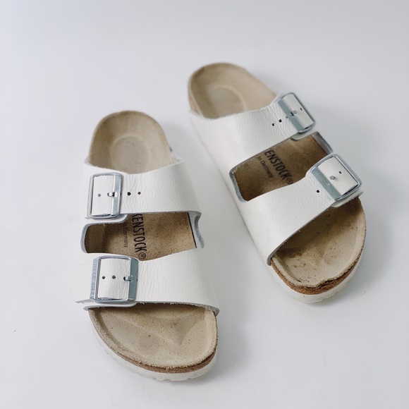 birkenstock arizona white leather